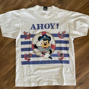 Vintage Disney Mickey Mouse 3D Puff face shirt